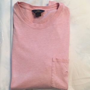 large brooks brothers 346  pink pocket tee